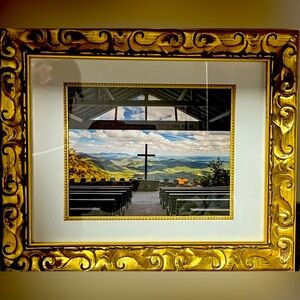 Professional Landscape Photo: Clear Blue Sky at the Cross at Pretty Place Chapel